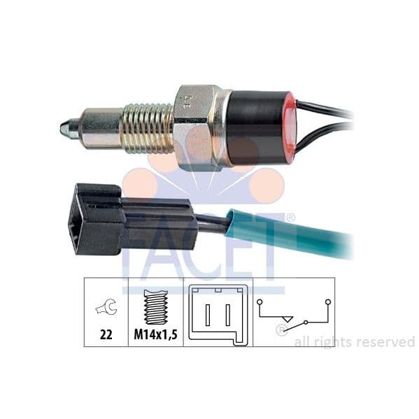 Facet Interruptor, Luz de Marcha-atrás - 7.6110