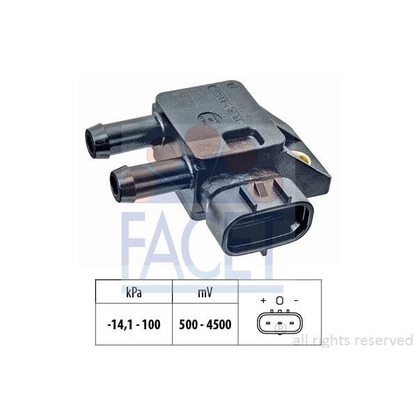 Facet Sensor de Pressão de Ar, Adaptação à Alt - 10.3284