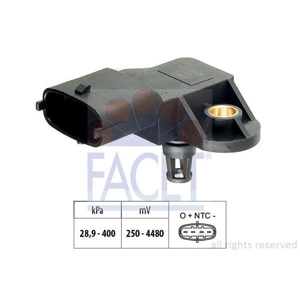 Facet Sensor de Pressão de Ar, Adaptação à Alt - 10.3206