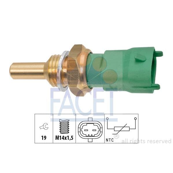 Facet Sensor, Temperatura do Líquido de Refrig - 7.3394