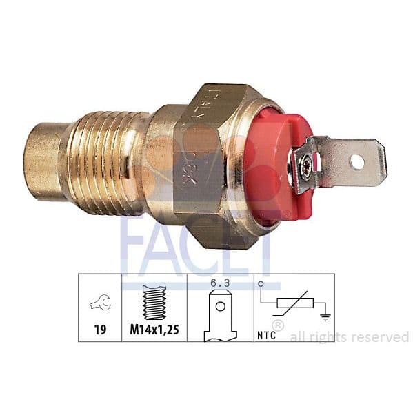 Facet Sensor, Temperatura do Líquido de Refrig - 7.3203
