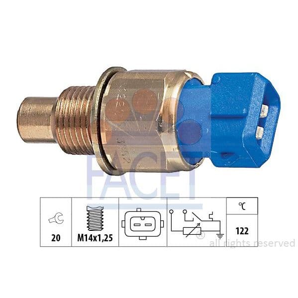 Facet Sensor, Temperatura do Líquido de Refrig - 7.3552