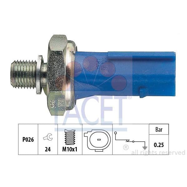 Facet Interruptor de Pressão do Óleo - 7.0133