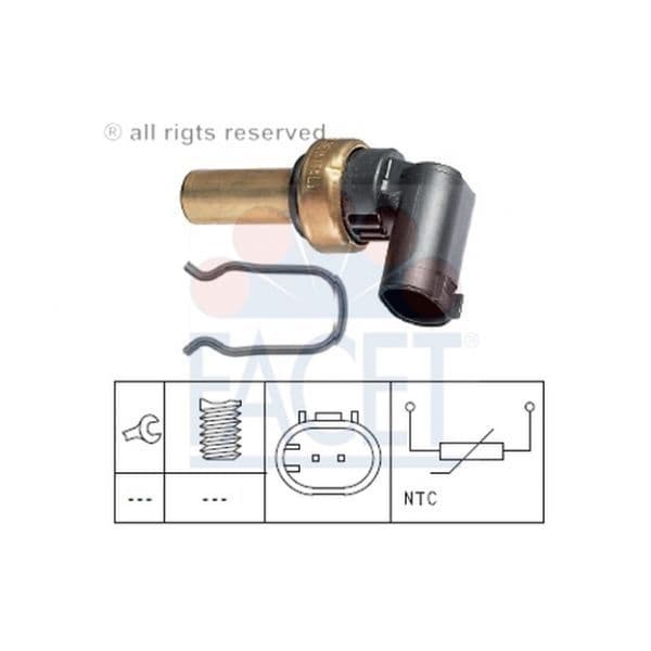 Facet 7.3300 - Sensor da temperatura do líquido de refrigeração - 8012510096000