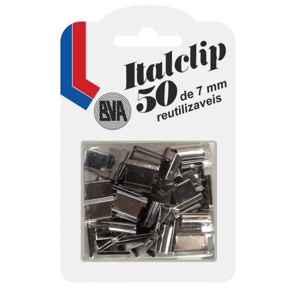 BVA Italclip Recargas com 50 Clips de 7mm - 50 clips de 7 mm