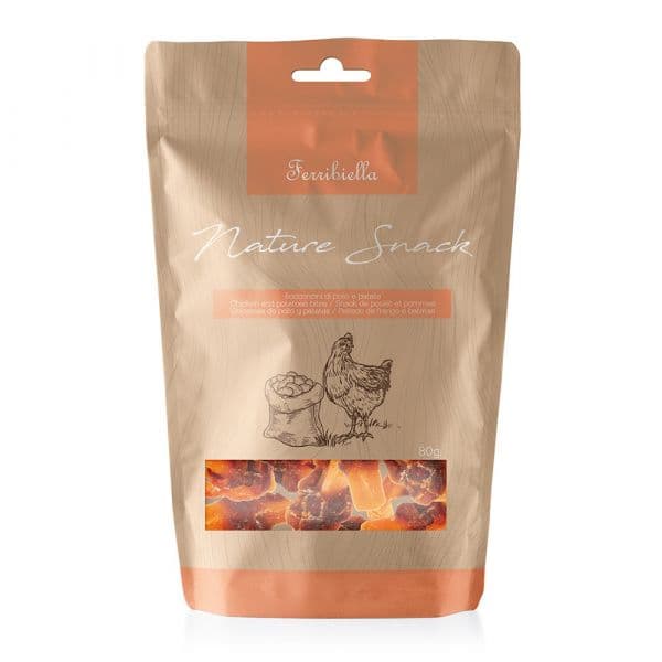 Ferribiella Petiscos de Frango & Batata Cães 80g
