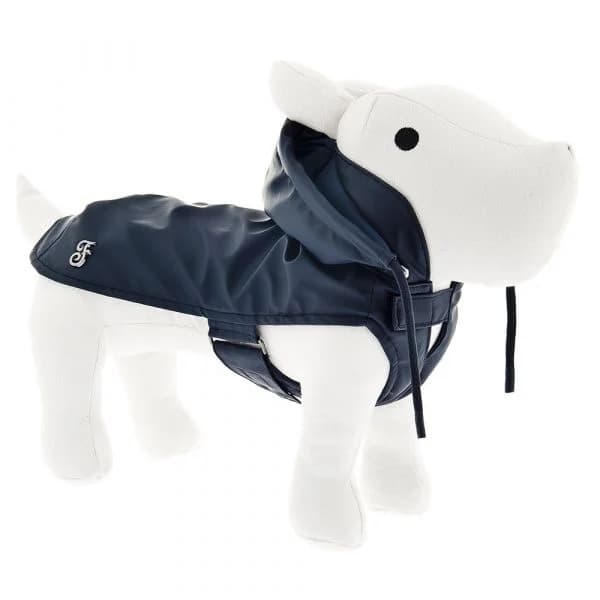 Ferribiella Casaco Impermeável com Capuz Frozen Azul Cães Azul Escuro 60 cm