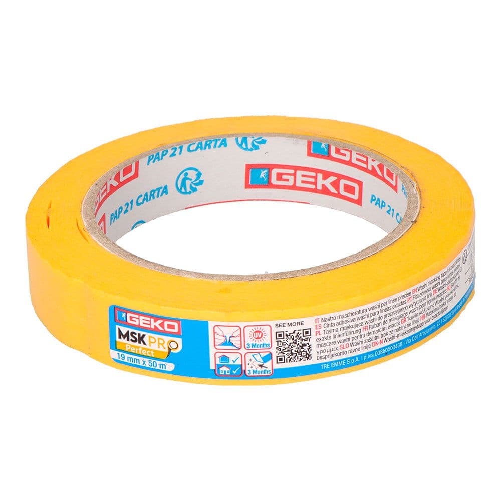 FITA DE PAPEL WASHI LINHAS PERFEITAS, MSK PRO PERFECT.