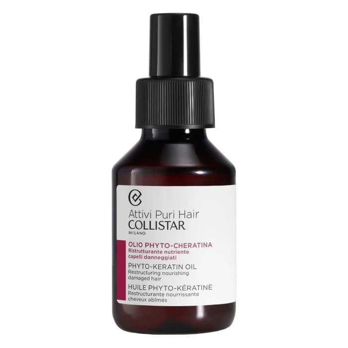 Collistar Attivi Puri Hair Phyto-Keratin Óleo Reestruturação Cabelos Danificados 100ml
