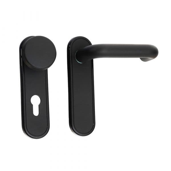 Cisa Conjunto Botão e Manípulo Corta-Fogo 1.07070.28.0 72mm Preto