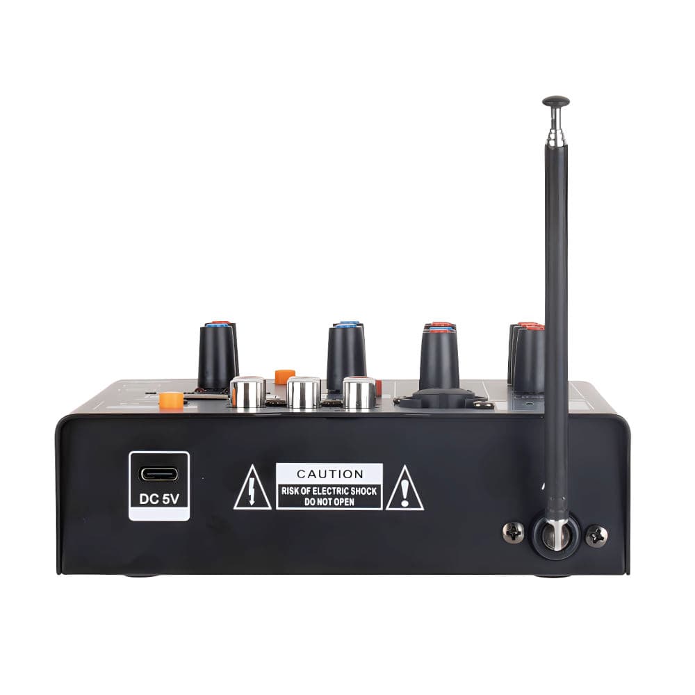 Mesa Mistura 5 Canais c/ 2 Microfones s/ Fios
