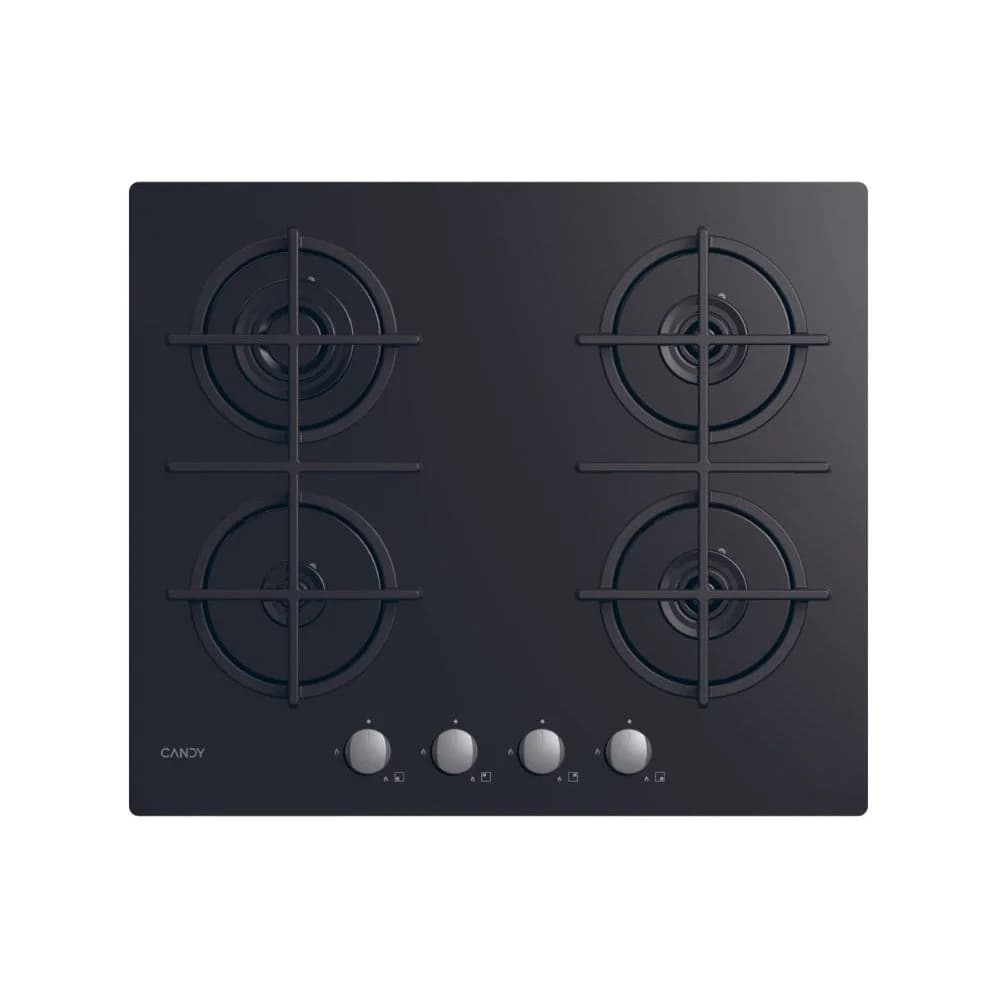 Placa a Gás Candy CVG6B | 59 cm, Preto, 4 Zonas