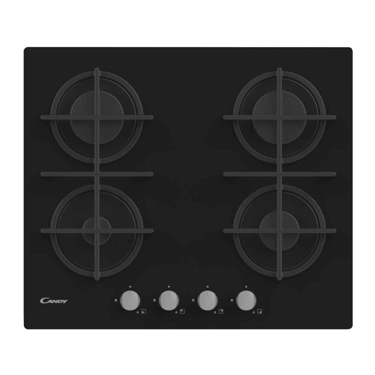 Placa a Gás Candy CVG6B | 59 cm, Preto, 4 Zonas