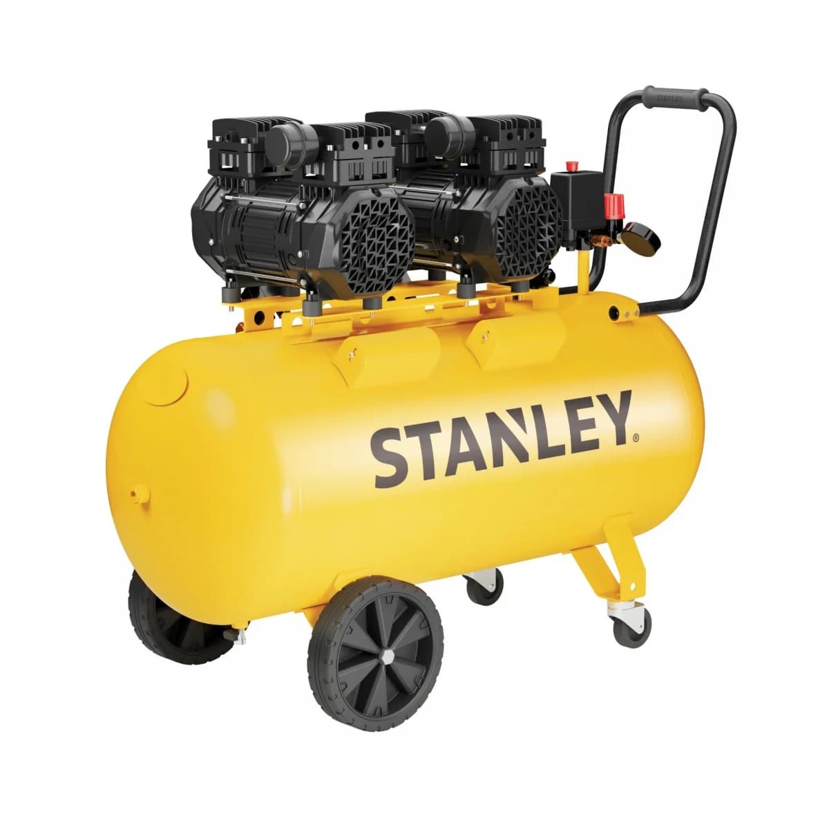 Compressor 100L 3.5HP 10bar Silencioso refª B2DV404STN744 STANLEY - B2FC504STN744 - Ferramentaspro.pt