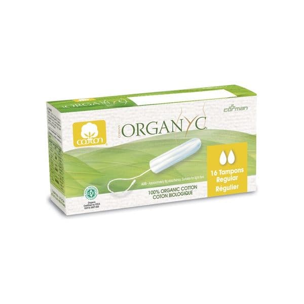 Organyc Tampão Regular sem Aplicador 16 Unidades
