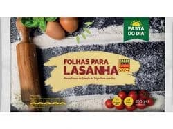 folhas de lasanha pasta do dia 250g