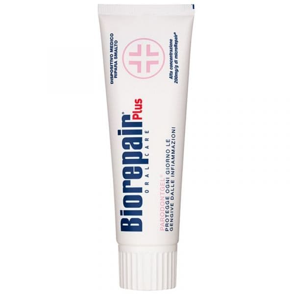 Biorepair Plus Parodontgel Pasta de Dentes Calmante para Estimular a Regeneração Das Gengivas Irritadas 75ml