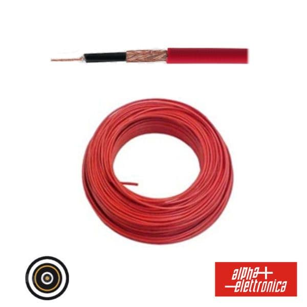 Alpha Elettronica Cabo Microfone 4MM Baixo Ruído Blindado Vermelho