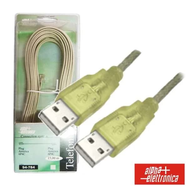 Cabo USB-a 2.0 Macho / USB-a Macho 1.8M Blister