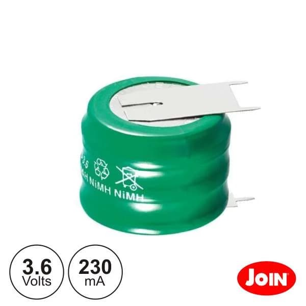 Bateria Ni-MH 3.6V 230MA C/ Patilhas JOIN