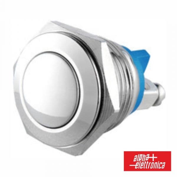 Alpha Elettronica Pulsador 1P (on)/-/off Aço Inoxidável Spst Norm