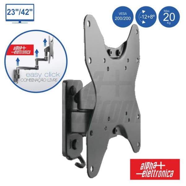 Alpha Elettronica Suporte Lcd/led 23/42" 20KG Vesa 200/200