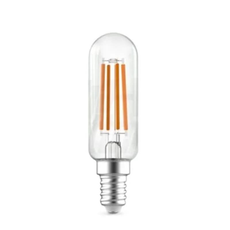 Lâmpada E14 Tubular LED T25 230V 6,5w Branco Quente