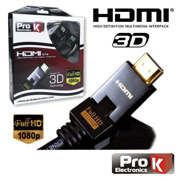 Prok Electronics Cabo Pro Hdmi 1.4 Digital Nylon Filtro 5 Mt - FLEX5