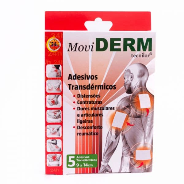 Tecnilor Moviderm Adesivo Transdérmico 9x14cm 5 Unidades
