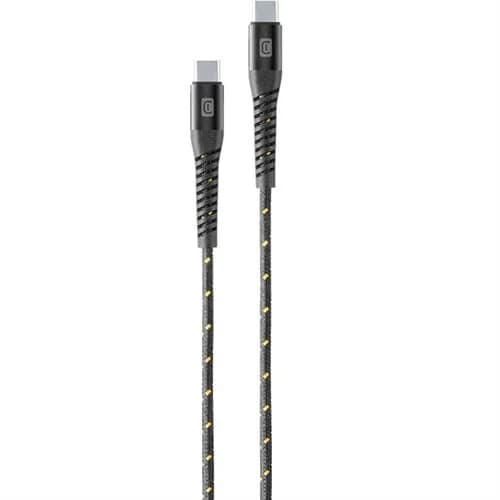 Cabo de Dados Cellularline TetraForce USB Tipo-C/USB-C 2m Preto