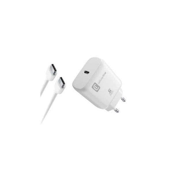 Carregador Cellularline Kit Casa Samsung USB-C 25W Branco - 39901499818059