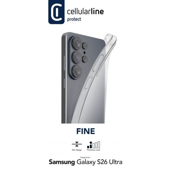 Cellular Line Capa Fine para Samsung Galaxy S26 Ultra Clear