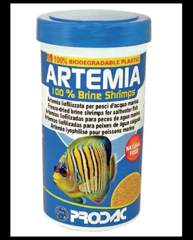 Artemia 100%-Pequenos Camarões Liofilizados para Peixes de Água Salgada 100ml