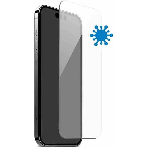 Película de Ecrã Vidro Temperado Puro Antibacteriana para Apple iPhone 15