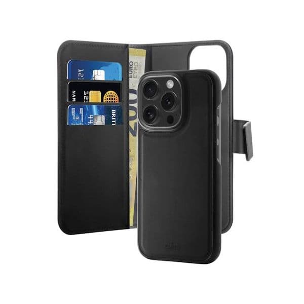 Puro Capa Pele para iPhone 16 Pro Max Black