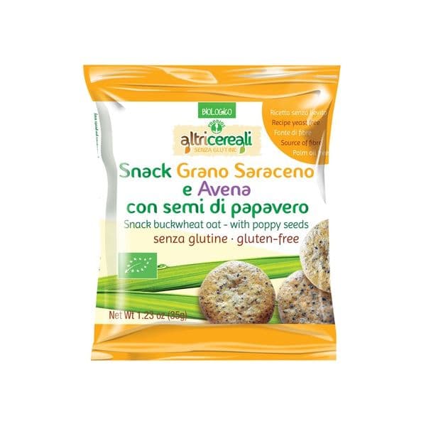 Probios Snack Sarraceno e Aveia com Sementes de Papoila 35 g