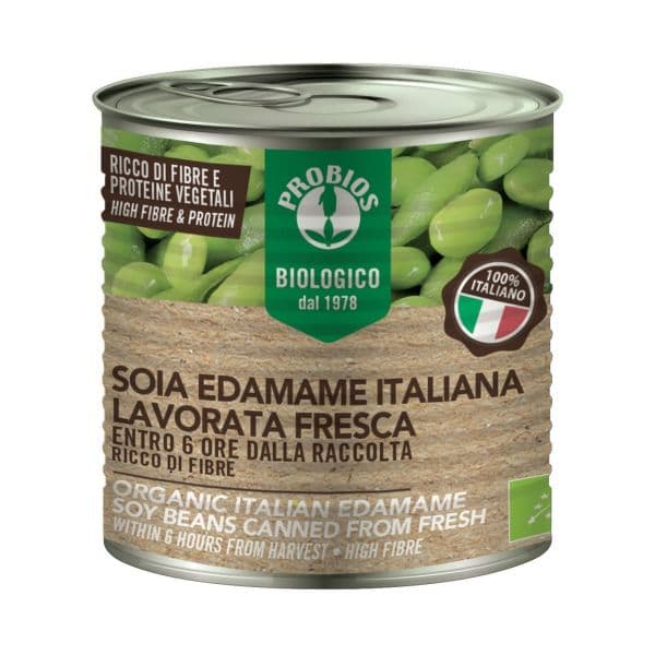 Probios Feijão de Soja "Edamame" Italiano Bio Enlatado Fresco 200g