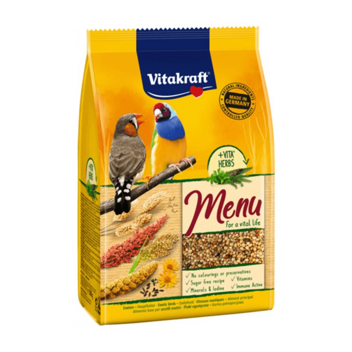 Vitakraft Alimento Completo Aves Exóticos 500 g