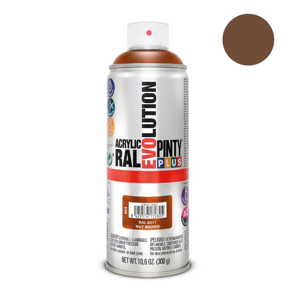 PINTURA EM SPRAY PINTYPLUS EVOLUTION 520CC RAL 8011 PARDO NUEZ