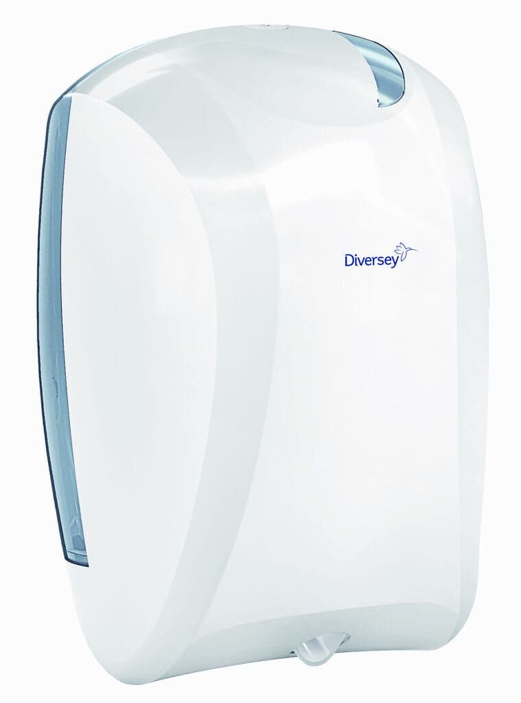 Diversey Doseador Extração Central Midi – Dispensador para Rolos de Papel de Extração Central Branco