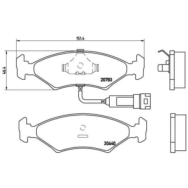 Brembo Jogo de Pastilhas para Travão de Disco - P24012