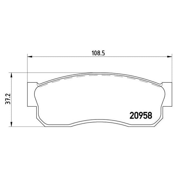 Brembo Jogo de Pastilhas para Travão de Disco - P56011