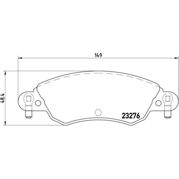 Brembo - P 61 070 - Jogo 4 pastilhas travão disco dianteiro - 8020584056462