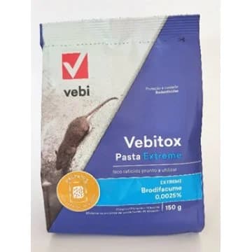 Raticida vebitox pasta extreme azul150 grs