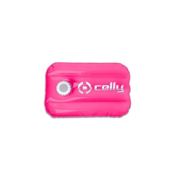 Celly Pool Pillow Colchão Insuflável com Altifalante Bluetooth 3W Rosa