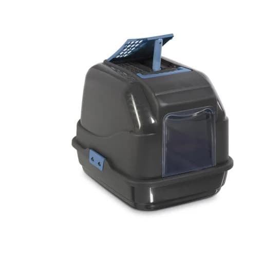 Imac Caixa de Areia Easy Cat + Pá em Plástico Reciclado, Preta