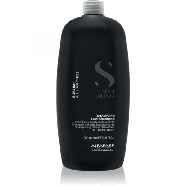 Alfaparf Milano Semi Di Lino Sublime Shampoo de Limpeza Desintoxicante para todos os Tipos de Cabelos 1000ml