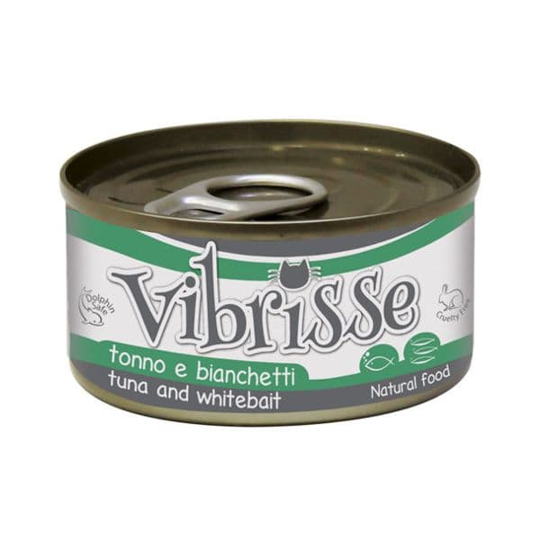 Ração Húmida Vibrisse Natural Tuna & Anchovies Cat 70g