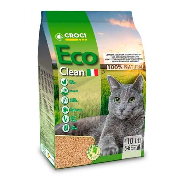 Croci Eco Clean Areia Aglomerante Vegetal 10 Litros