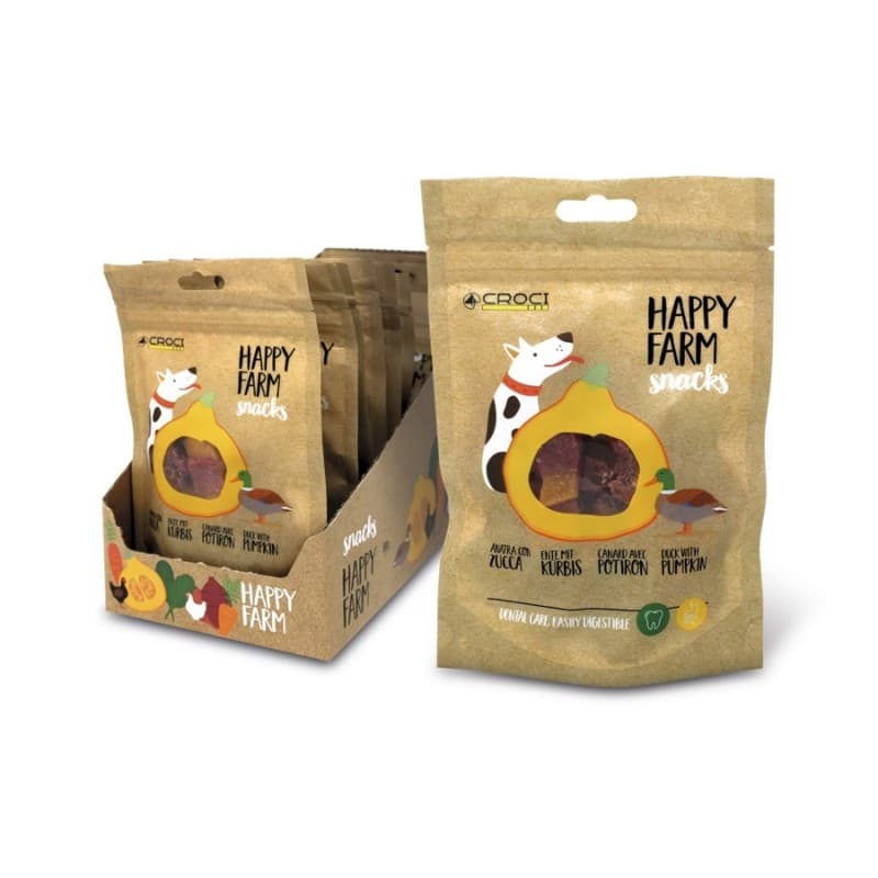 Croci Happy Farm Snacks Pato & Abóbora 80g